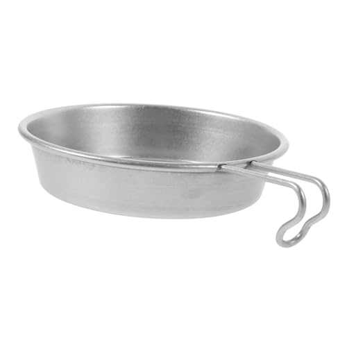 CIYODO Metal Camping Bowls Sturdy Stainless Steel Bowl Set for Outdoor Adventures