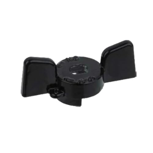 BUGATT Farfalla in Alluminio Nera per valvole e rubinetti 3/4', Multicolore, Standard