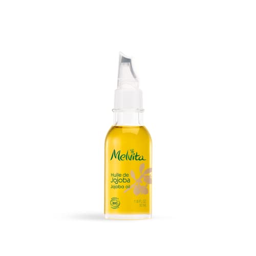 Melvita Huile de Jojoba Bio Soin Hydratant/Nourrissant Visage, Corps/Cheveux Flacon avec Applicateur Précision, 50 ml