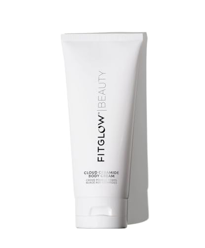 Fitglow Beauty Cloud Ceramide Body Cream | Ultra-Hydrating Skin Restorer with Ceramides + Hyaluronic Acid | Replenishes Moisture, Plumps & Firms | Lightweight, Fast Absorbing | 200ml / 6.8oz