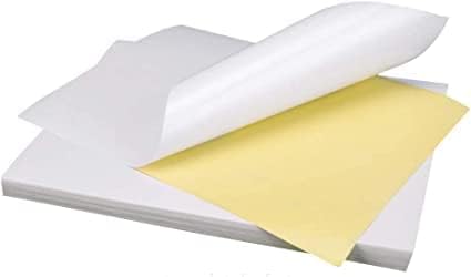 Balsat Fogli Carta Adesivo per Stampa A4 (21 x 30 cm) Etichetta Adesiva Bianca - 500 pz.