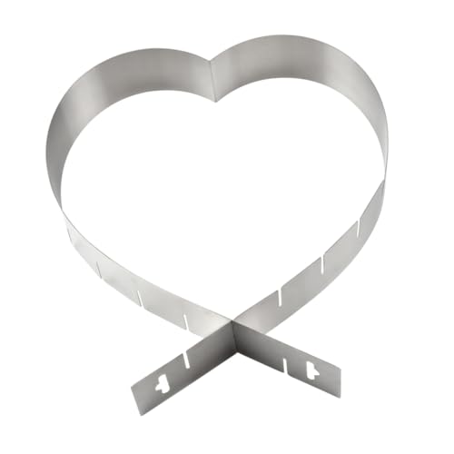 HOLIDYOYO Diy Heart Shape Cake Mold 2pcs Baking Supplies Non-stick Easy Demolding 6-12 Inches for Home Shop