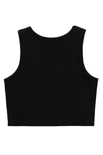 Image of Lilax Girls' Double Lined Sleeveless Basic Crop Tank Top