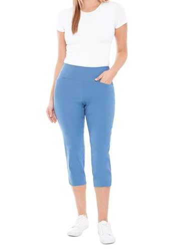 S.C. & CO. Women's Tummy Control Capri Pants