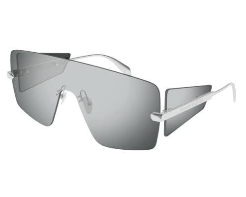 6 mejores marcas de carteras para hombre 39 ALEXANDER MCQUEEN AM0460S Gafas, Silver-Silver-Silver, 99 para Hombre