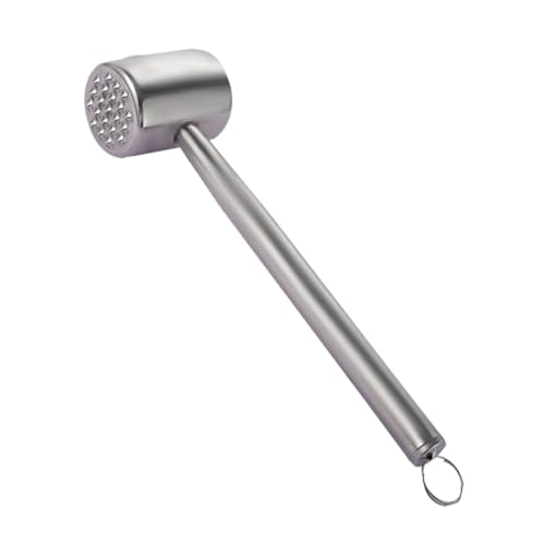 Cabilock 1Pc Stainless Steel Meat Tenderizer Hammer Heavy Duty Kitchen Tool for Meat Tenderizing Portable and Lightweight Design for Easy Use for Chicken Steak and Pork