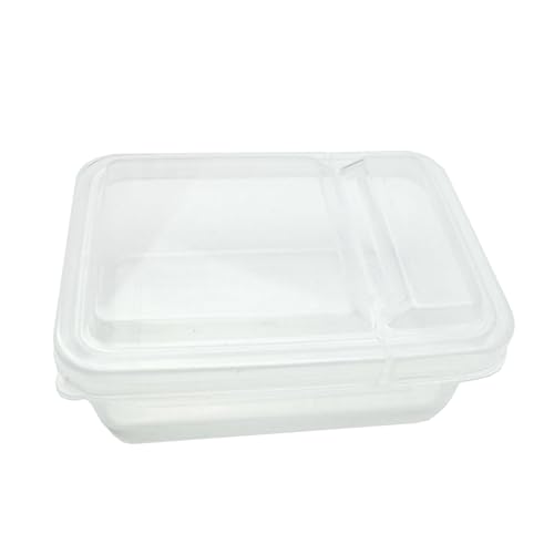 Image of 2 Pack Clear Polypropylene Mini Storage Containers Box for Photocard Sleeves Sticker Organizer Case with Lid for Lomo Cards Craft Stickers (3.2 inch W x 4.8L x 2 inch H)