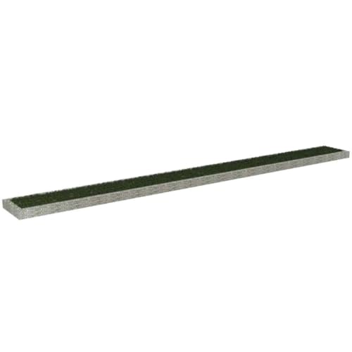 Woonisher Arriate de Gaviones de Acero Galvanizado 1000x100x20 cm, Jardinera Alta con Estructura Sólida, Huerto Urbano y Decoración
