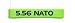 5.56 NATO Magazine Marking Band 4 pack (Zombie Green-Black)