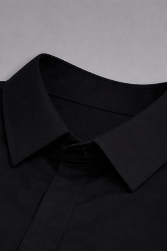 Image of Shirt for Kids | Long Sleeve Club Collar Shirts | Formal and Casual Wear | Stylish Solid Shirt for Boys and Girls | Regular Fit Buttoned and Chest Pocket