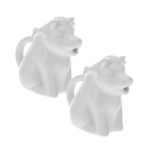 Listado de Jarritas para la leche los preferidos por los clientes. 47 Uonlytech 2 piezas Jarra Pequeña con Diseño Animal Jarrita para Leche y Salsa para Café y Cocina Forma Vaca con Asa Versátil y Decorativa