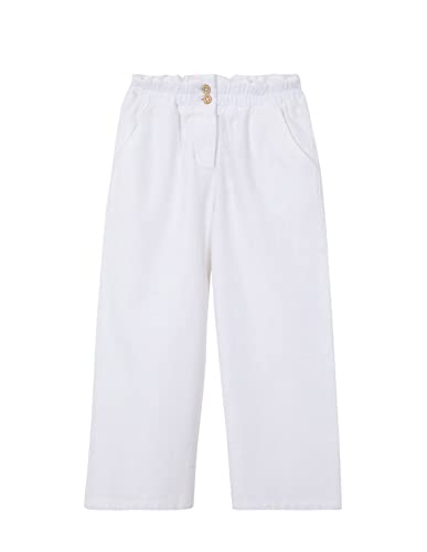 Pantalon long fille Gocco stretch en maille de coton