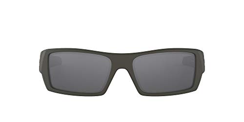 Oakley Men's OO9014 Gascan Rectangular Sunglasses, Military Spec Green/Black Iridium, 60 mm