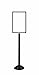Lawrence metal 1310T-33-1422HD-V Sign Stand, Traditional Base, Heavy Duty Frame, Vertical, 14" x 22", Black