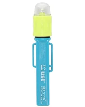 UST See-Me 1.0 - Luz LED estroboscópica de Seguridad Impermeable de 28 lúmenes para emergencias, Camping, Senderismo y Supervivencia al Aire Libre, Naranja, Talla única (20-51152-08)