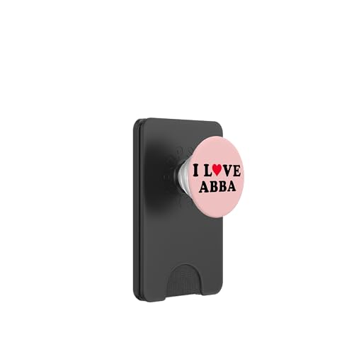 I Love Abba Nom Abba Assorti pour Petite Amie et Petit ami PopSockets PopWallet pour MagSafe