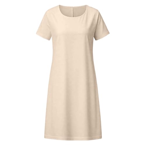 Robe de plage fluide à col rond pour vos journées d'été