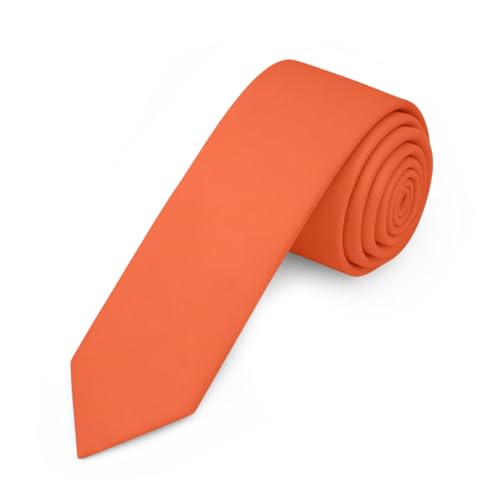 Image of Jacob Alexander Men's Skinny Width 2 inch Solid Color Tie