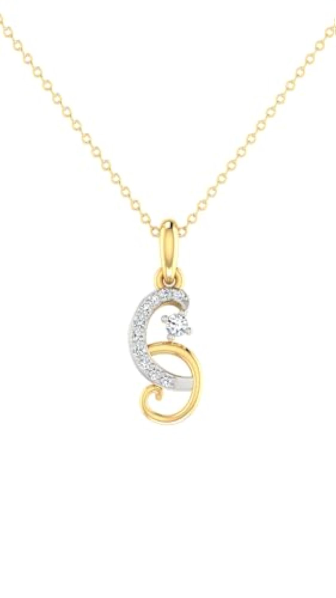 Women's Yellow Gold 14KT Pendant, Elegant Gift