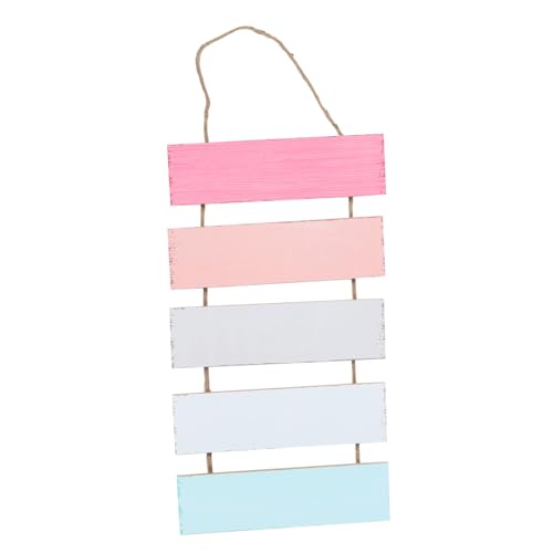 ERINGOGO Elegant 5 Piece Wooden Chalkboard Sign Set Erasable Message Board Wall Decor for Home Office Bar