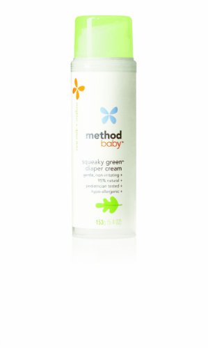 Method Baby Squeaky Green Diaper Cream 5.4-Ounce Tubes (Pack of 6)