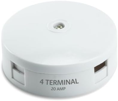 STATUS 20A 4 Terminal Electrical Junction Box, White - (20SRJBX4)