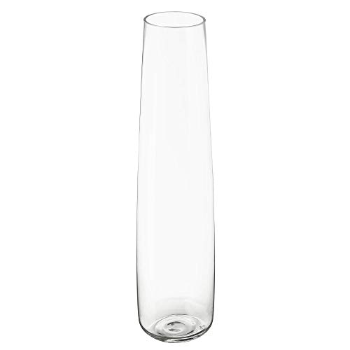 TIED RIBBONS Glass Round Vase For Flowers And Plants Living Room Home Décor Table Centerpiece Wall Shelf Home Decoration (8 X 29 Cm, Clear Without Flowers, Clear) - Image 8