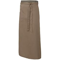 Ropa De Trabajo Monza Profesional MONZA OBREROL Delantal Francés de Hostelería Profesional Unisex. Ropa Cocinero/Cocinera. Color Visón Talla 1. Ref: 6421