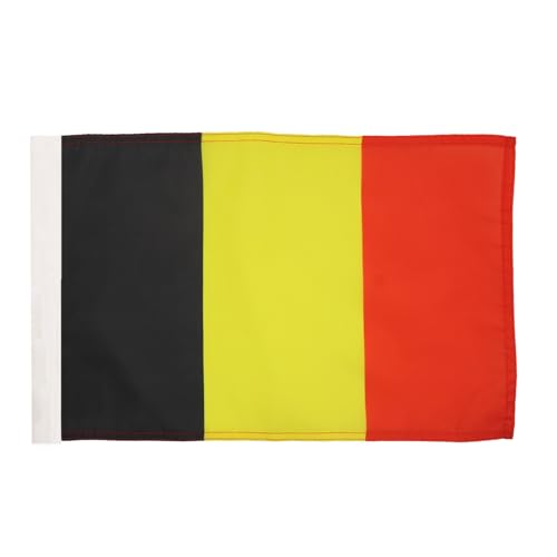 AZ FLAG - Drapeau Belgique - 45x30 cm - Pavillon Belge 100% Polyester Avec Fourreau Pour Hampe - 20g