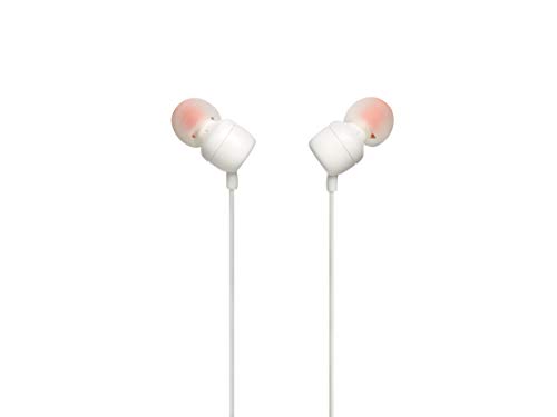 JBL TUNE 110 - In-Ear Headphone with One-Button Remote - White