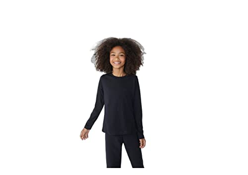 Blusa Básica Infantil Menina Manga Longa - Preto 001