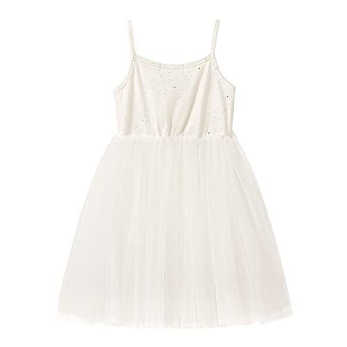 LittleSpring Girls Sleeveless Spaghetti Strap Sparkly Tulle Dress2