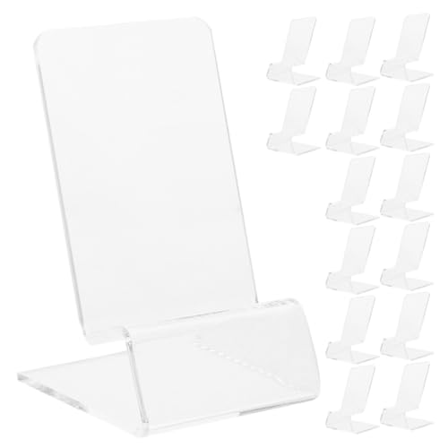 Soporte acrílico para teléfono móvil ADOCARN, pack de 15 unidades estables de sobremesa