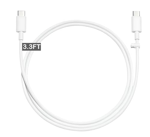 Image of Google 30w Type C to Type-C Cable 1M Compatible with Pixel 8 Pro /7 Pro / 8 / 7 / 6 Pro / 7A / 6A / 5 / 4, Chromebooks / Pixel Tab USB-C 30 Watt Pixel Cable for Other USB TYPE C Device Support - White