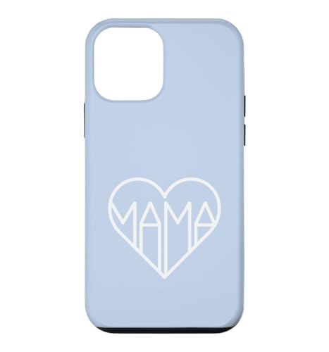 �u���[ - Mama Heart Form Cute Modern Mother �X�}�z�P�[�X iPhone 12 mini �p