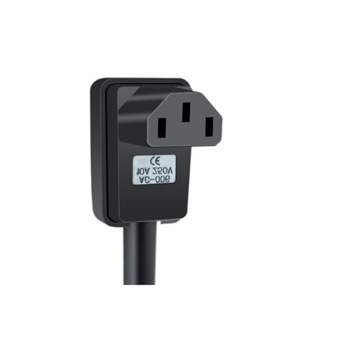 Enchufe macho codo de 90° para conectar electrodomésticos detrás de muebles