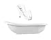 Funny Farm weiß Baby Badewanne XXL 100 cm mit Stöpsel + Badesitz