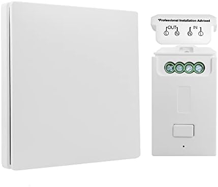 Kinetic Switch Kit, Wireless Switch with RF Receiver, IP65