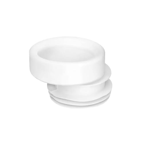 Kiamami Valentina - Manicotto Eccentrico per Scarico WC | Morbido in PVC | Facile Connessione e Installazione | Recupero Allineamento di 2 cm, PVC