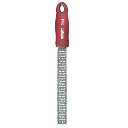 Microplane Râpe à zesteur en couleur Rouge Grenade pour agrumes,