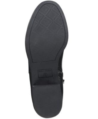 Sun + Stone Womens Cadee Faux Leather Zipper Ankle Boots Black 6 Medium (B,M)4