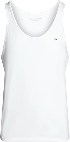 Tommy Hilfiger Herren 3er Pack Tank Tops Rundhalsausschnitt, Weiß (White/White/White), M – Ansicht 10