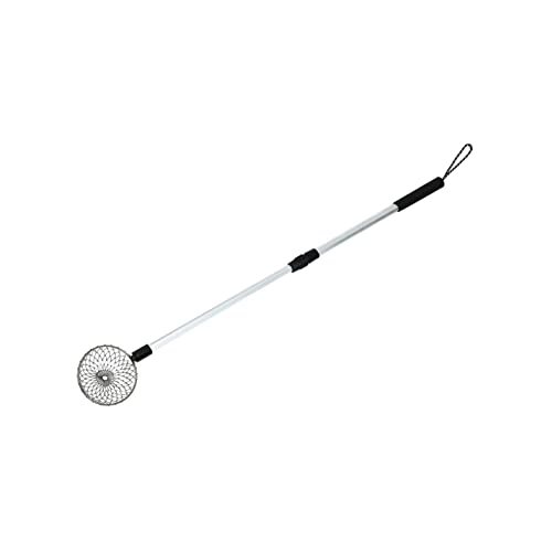 GRIRIW 1pc Ice Fishing Ice Scoop Retractable Handle Steel Wire Net Winter Fish Net Strainer Random