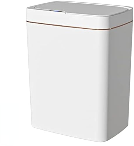 自動開閉 ゴミ箱 ふた付き 15L スリム スマートゴミ箱 密閉 防臭 センサーゴミ箱 タッチレスゴミ箱 小型 音無し 電動 ごみ箱 省スペース キッチン リビングルーム トイレ バスルーム オフィス 隙間 家庭用 (18 L充電タイプ,B)