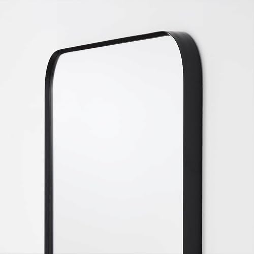 Amazon.co.jp: IKEA イケア ミラー ブラック黒 28x60cm m10590446