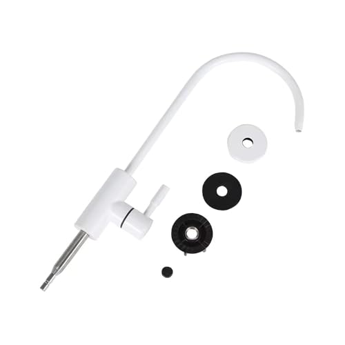 Image of B Backline White RO Water Purifier Tap | SS 304 Stainless Steel RO Faucet | Single Lever Deck Mount Drinking Water Tap | Matte White Finish | 360 Rotatable Spout