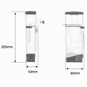 Bubble Magus BM MiniQ Écumoire interne à nano-protéines pour aquarium d'eau salée