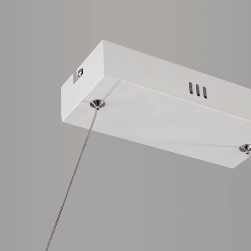 Lustre rectangulaire pour bureau réglable télécommande suspension LED plafonnier A++ - 8