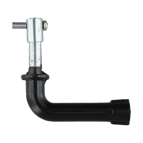 FUBESK Tiradores de hierro resistentes para puerta de chimenea, accesorios de quemador de caldera, piezas de repuesto para estufa, color negro y plateado, fácil instalación