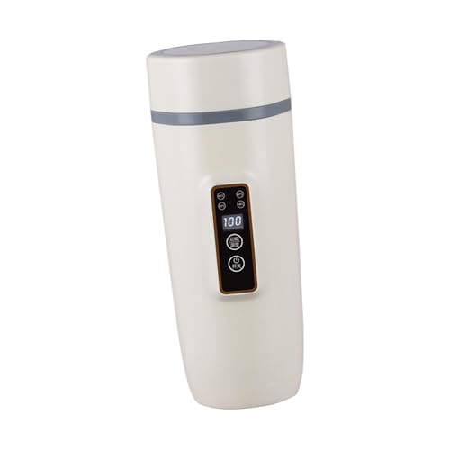 Tetera eléctrica portátil para auto 12V blanca miniatura 7